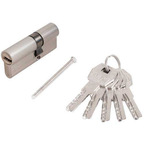 Цилиндровый механизм Стандарт MAX 70 (30х40) SN 5кл мат.никель перф.ключ/ключ
