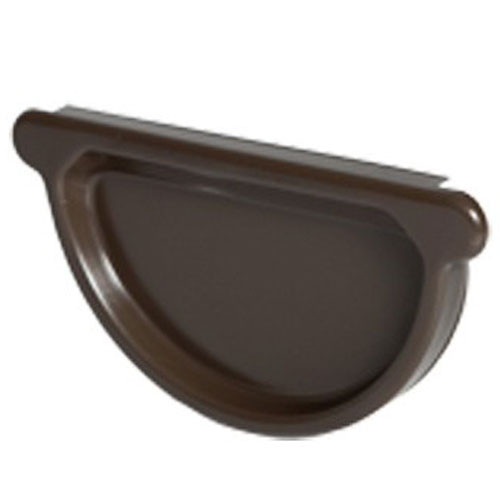 Заглушка желоба водосточного Коричневая