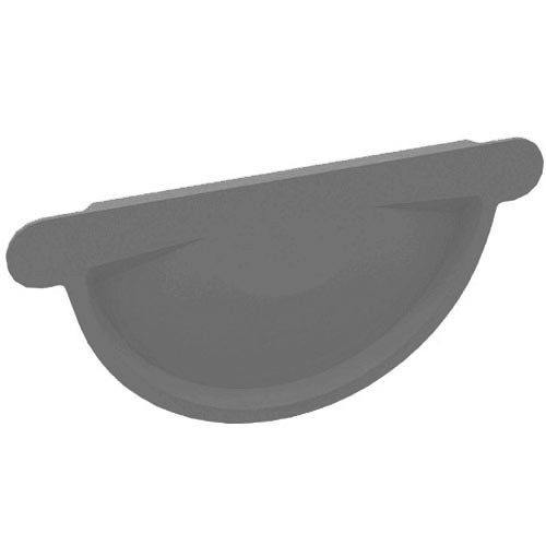 Заглушка желоба водосточного Серая (RAL 7024)