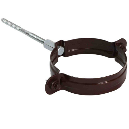 Крепёж трубы водосточной Коричневый