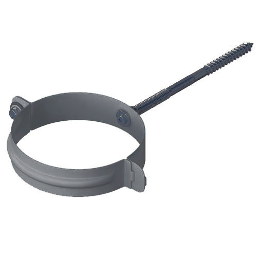 Крепёж трубы водосточной Серый (RAL 7024)