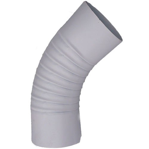 Колено водосточное сливное (отмет) Белое