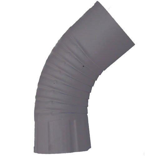 Колено трубы водосточное Серое (RAL 7024)