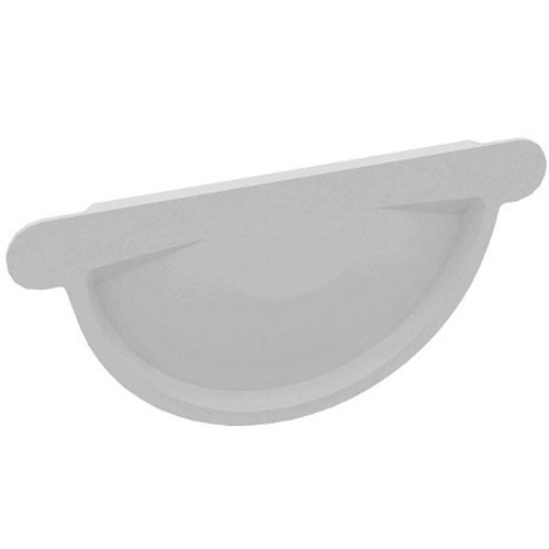 Заглушка желоба водосточного Белая