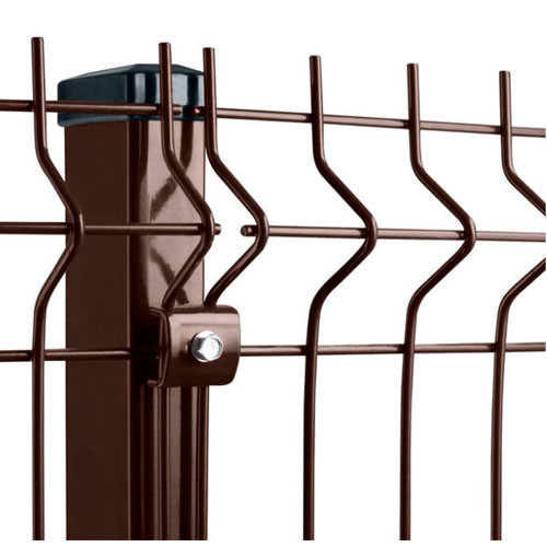 Сварная 3d сетка для забора 1730*2500 (3.5 мм) коричневая (RAL 8017)